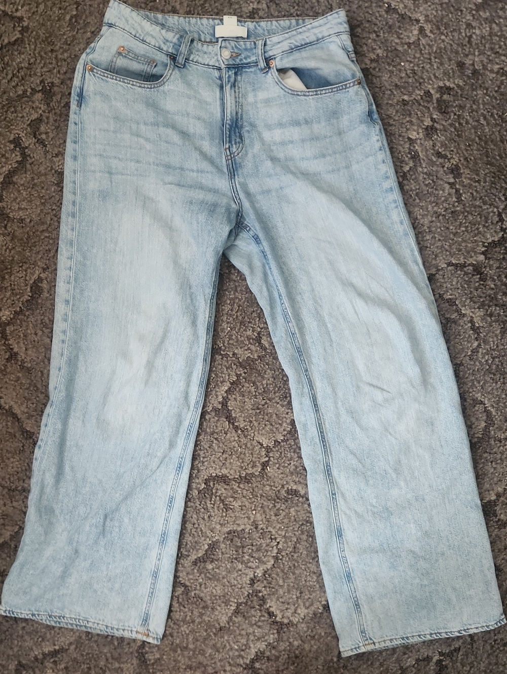 Womens H&M Light Wash Straight Leg Men’s Jeans